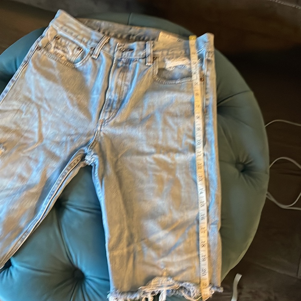 Rag & bone long cuttoff Bermuda jean shorts - Picture 8 of 8